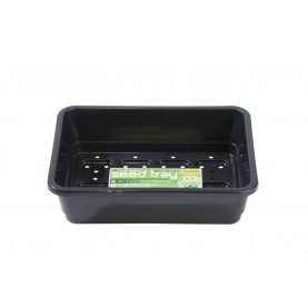 Small Seed Tray Black With Holes