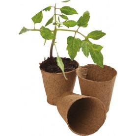 Round Fibre Pots 24 x 6 cm