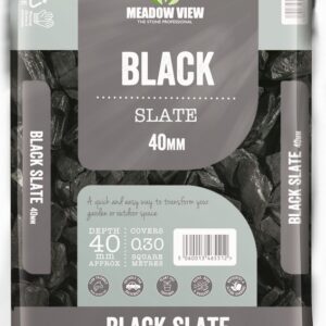 Black Slate 40 mm Large Bag