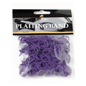 Lincoln Plaiting Bands Purple 1/2"