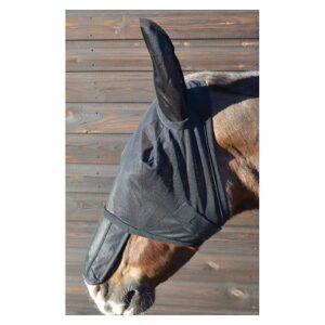 Hy Fly Mask with Sunshield & Ears X Large Black