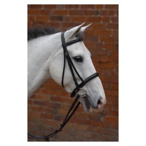 x Hy Padded Cavesson Bridle X Full  Black 5/8"