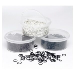 Lincoln Plaiting Bands in Half Open Container Brown