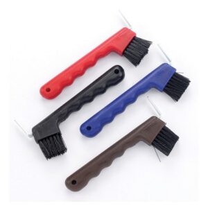 Lincoln Horse Head Hoof Pick with Brush Green