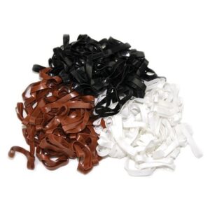 Lincoln Silicone Grooming Plaitings Bands White