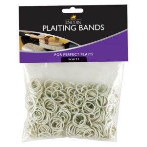 Lincoln Plaiting Bands White 1/2"