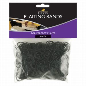 Lincoln Plaiting Bands Black 1/2"