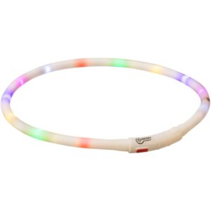Trixie Flash Light Ring USB Silicone Multicolour Cut to Size