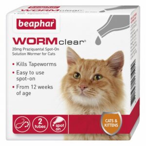 Beaphar WORMclear Spot On Cat x 2 tubes