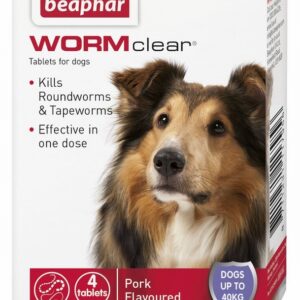 Beaphar WORMclear Dogs to 40kg 4 tab