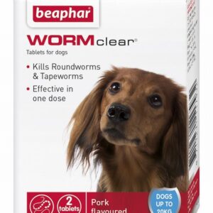 Beaphar WORMclear Dogs to 20kg 2 tab