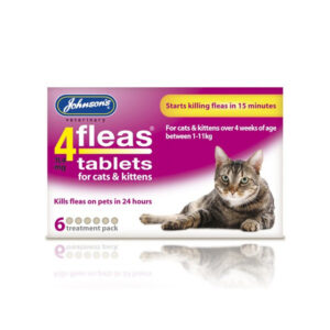 JVP 4 Fleas Cat Flea Tablets (6 Tabs)