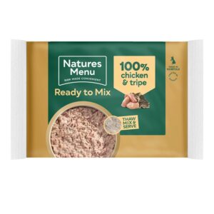 Natures Menu Ready to Mix Block 100% Chicken & Tripe 400g