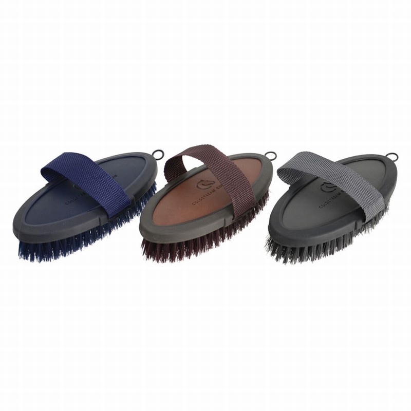 Coldstream Faux Leather Body Brush Charcoal/ Black
