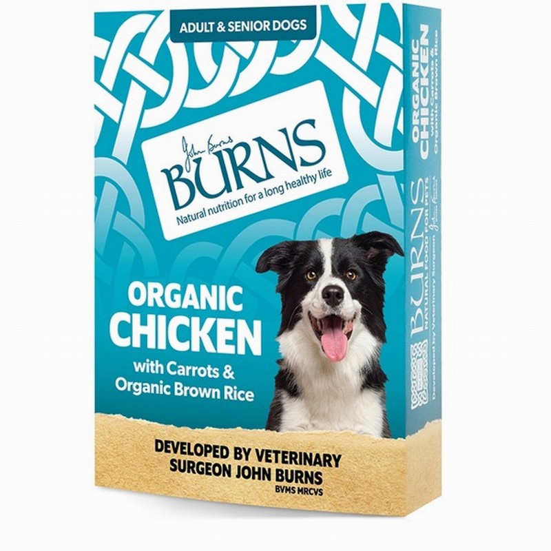 Burns Adult Tray Organic Chicken 8 x 395g