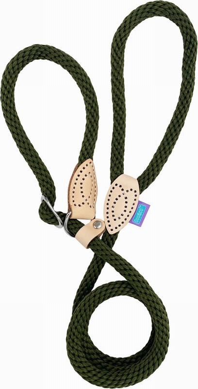 Hem & Boo 14mm Soft Touch Rope Slip Lead 60" Green