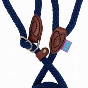 Hem & Boo 8mm Soft Touch Rope Slip Lead 60" Navy