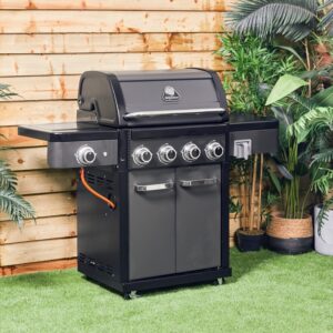 Grillstream Legacy 4 Burner Hybrid BBQ Matt Black
