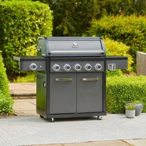 Grillstream Legacy 5 Burner Hybrid BBQ Matt Black