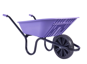 Wheelbarrow 5000 Go Lilac Polypro 90L Puncture Proof Tyre